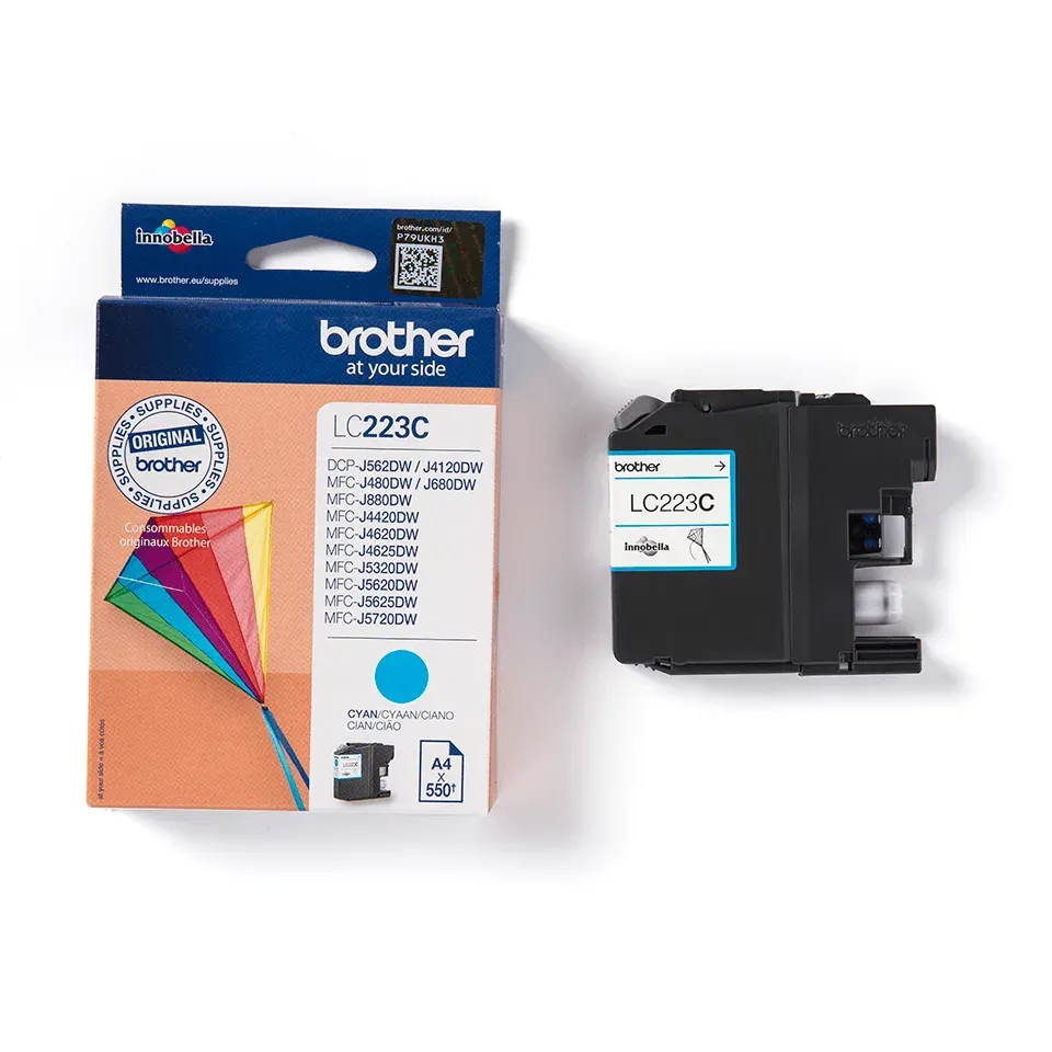 BROTHER LC-223C originální náplň azurová pro MFC-J4420DW, MFC-J4620DW
