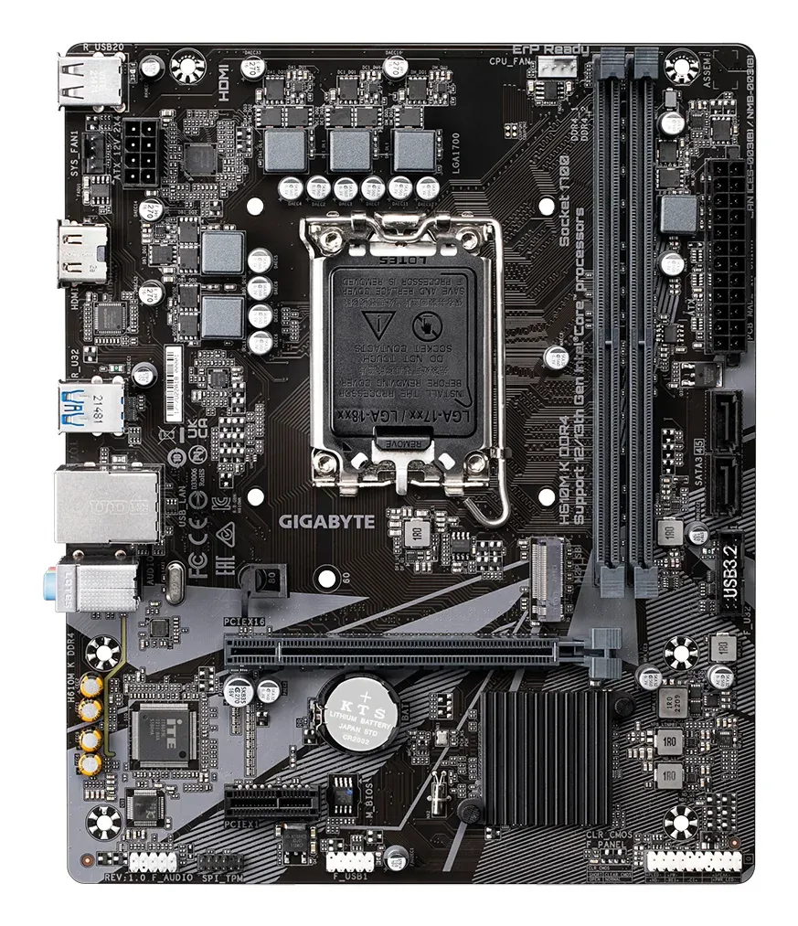 GIGABYTE MB Sc LGA1700 H610M K DDR4, Intel H610, 1xHDMI