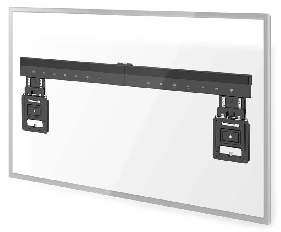 NEDIS nástěnný TV držák/ 43 - 100"/ nosnost 75 kg/ vzdálenost od stěny 9,50 mm/ fixní/ ocel/ černý