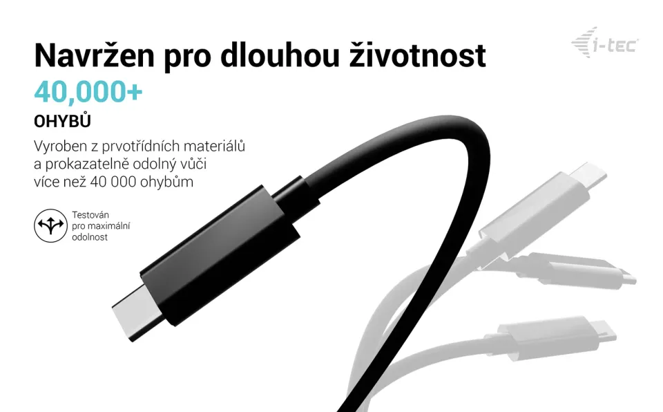 i-tec USB-C Charging Cable 1.8m