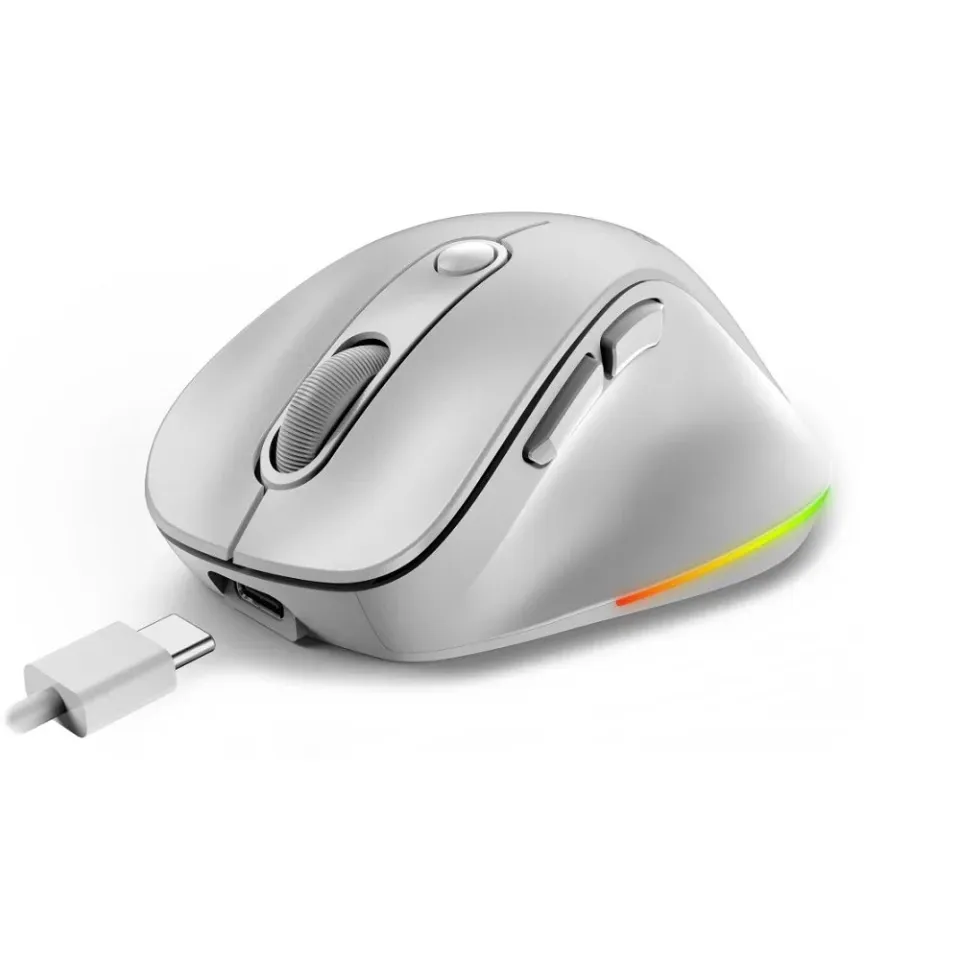 Genius Ergo 9000S Pro Myš, bezdrátová, optická, 2400DPI, 6 tlačítek, BT, 2,4GHz,