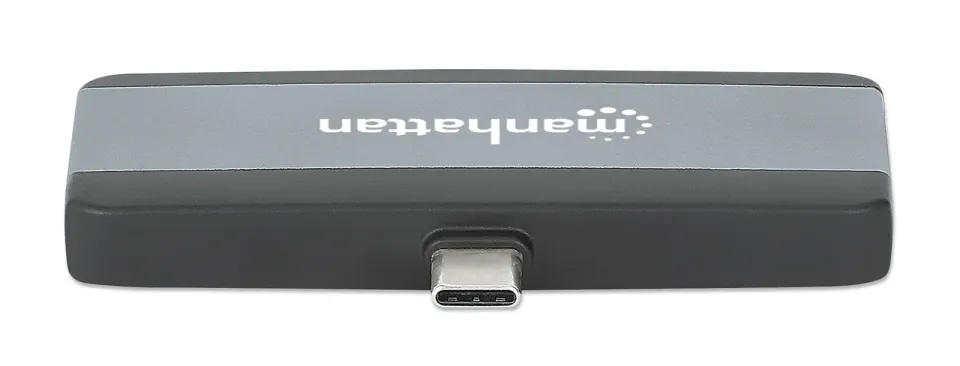 MANHATTAN Dokovací stanice USB-C 4v1, 1xHDMI, 1xUSB-C, 1xUSB, 1x3.5mm, šedá