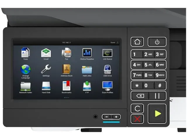 Lexmark CX625adhe color laser MFP, 38 ppm, síť, duplex, fax, DADF, dotykový LCD