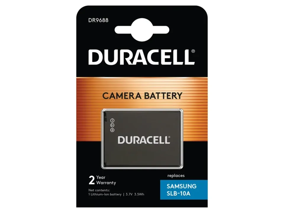 DURACELL Baterie - DR9688 pro Samsung SLB-10A, černá, 750 mAh, 3.7V