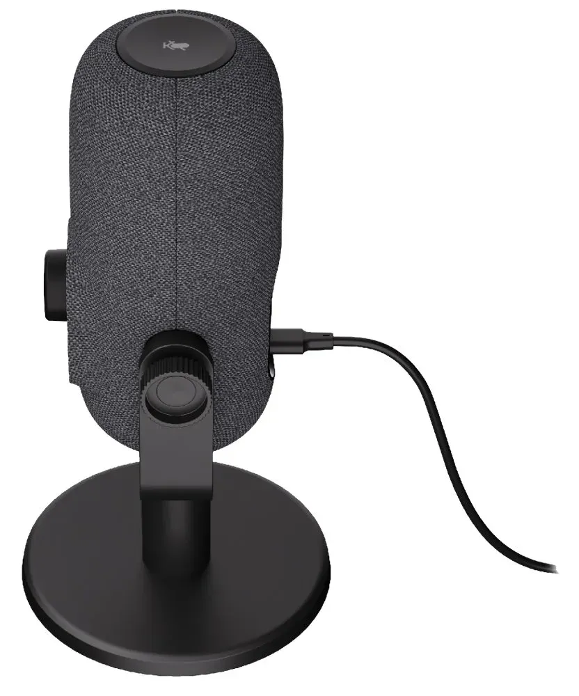 Krux mikrofon Empy / stolní mikrofon / RGB / 4 směrové charakteristiky / 3,5mm jack / USB-C / černý
