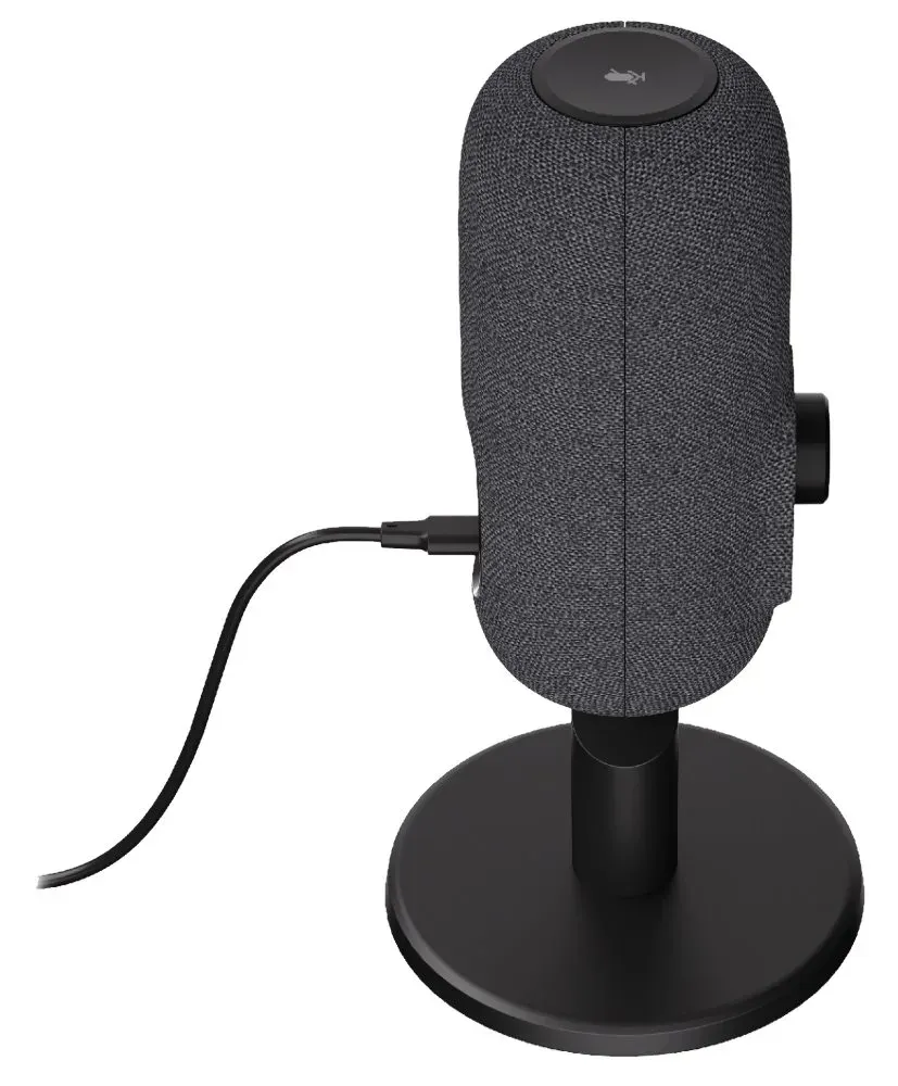 Krux mikrofon Empy / stolní mikrofon / RGB / 4 směrové charakteristiky / 3,5mm jack / USB-C / černý