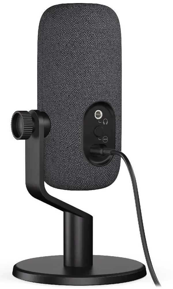 Krux mikrofon Empy / stolní mikrofon / RGB / 4 směrové charakteristiky / 3,5mm jack / USB-C / černý