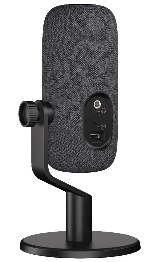 Krux mikrofon Empy / stolní mikrofon / RGB / 4 směrové charakteristiky / 3,5mm jack / USB-C / černý
