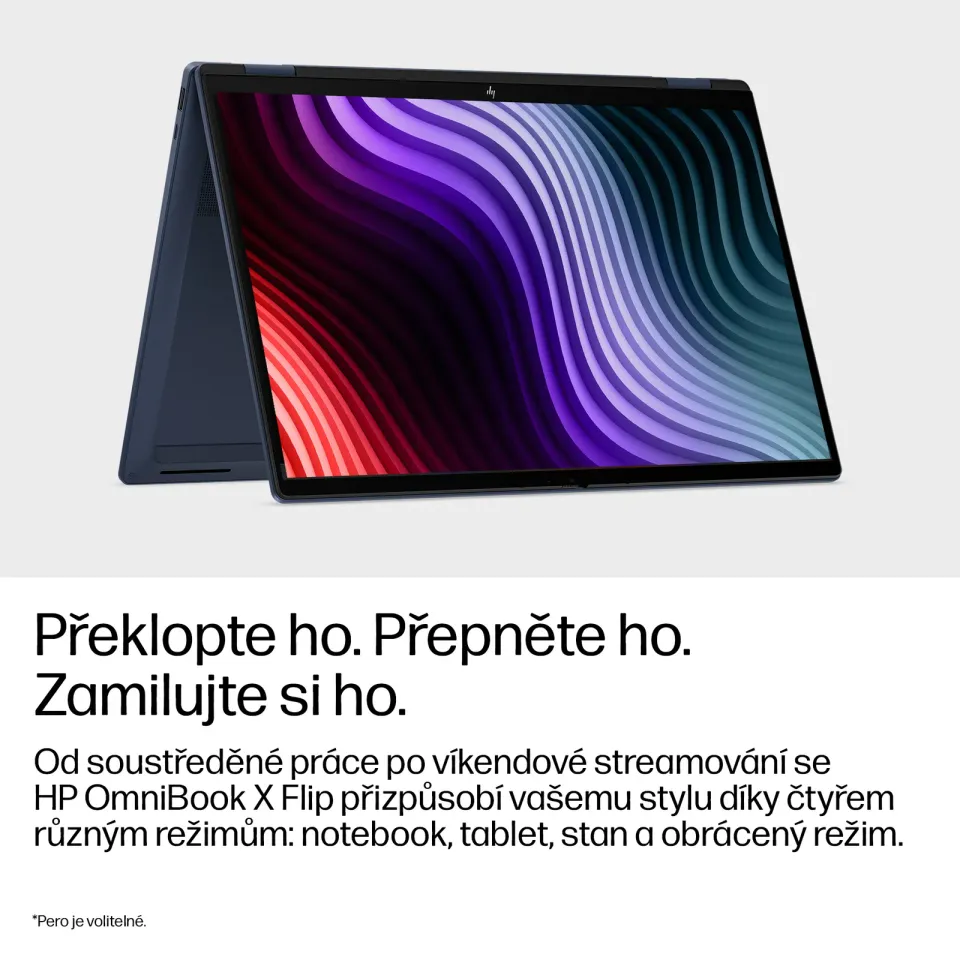 NTB HP OmniBook X Flip NG AI PC 16-cc0000ncx,Ryzen AI 5 430 (4C) 50 NPU TOPs,50 TOPS,16.0" 2K,16GB,512GB SSD,Win11,2Y