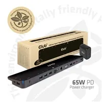 Club3D Dokovací stanice USB-C 14v1, 1xDP, 1xHDMI, 1xVGA, 2xUSB-C, 5xUSB, čtečka SD karet, černá