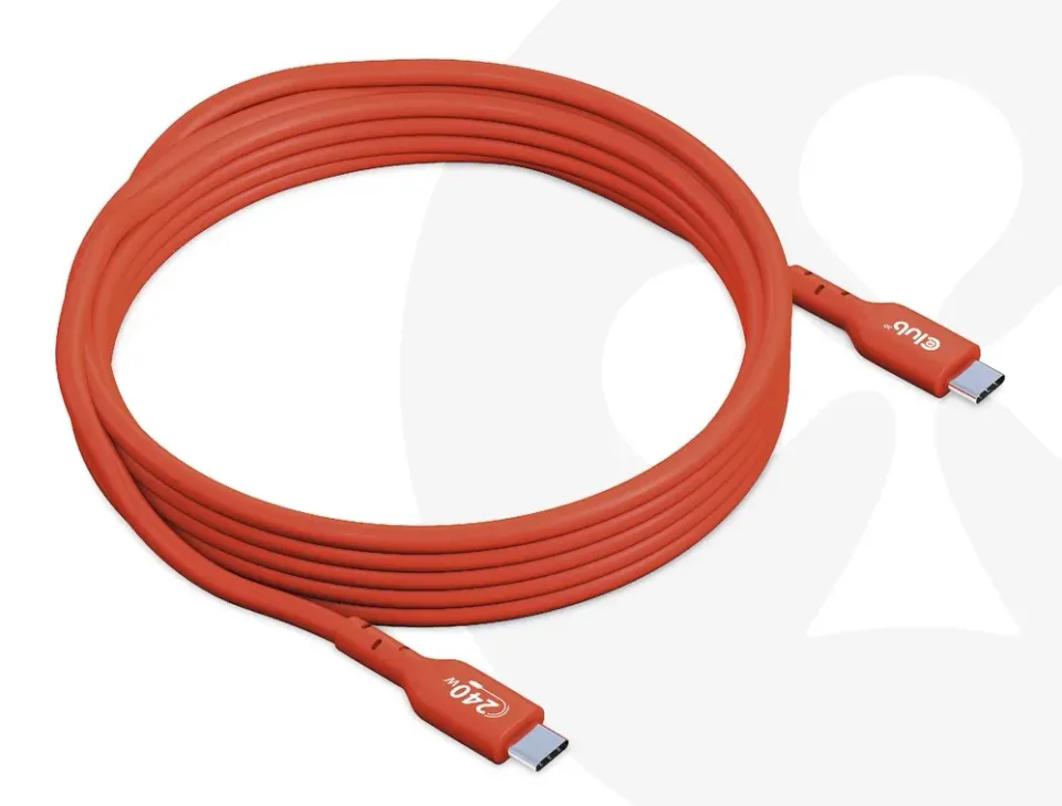 Club3D kabel USB-C, Oboustranný USB-IF Certifikovaný data kabel, PD 240W(48V/5A) EPR M/M 4m