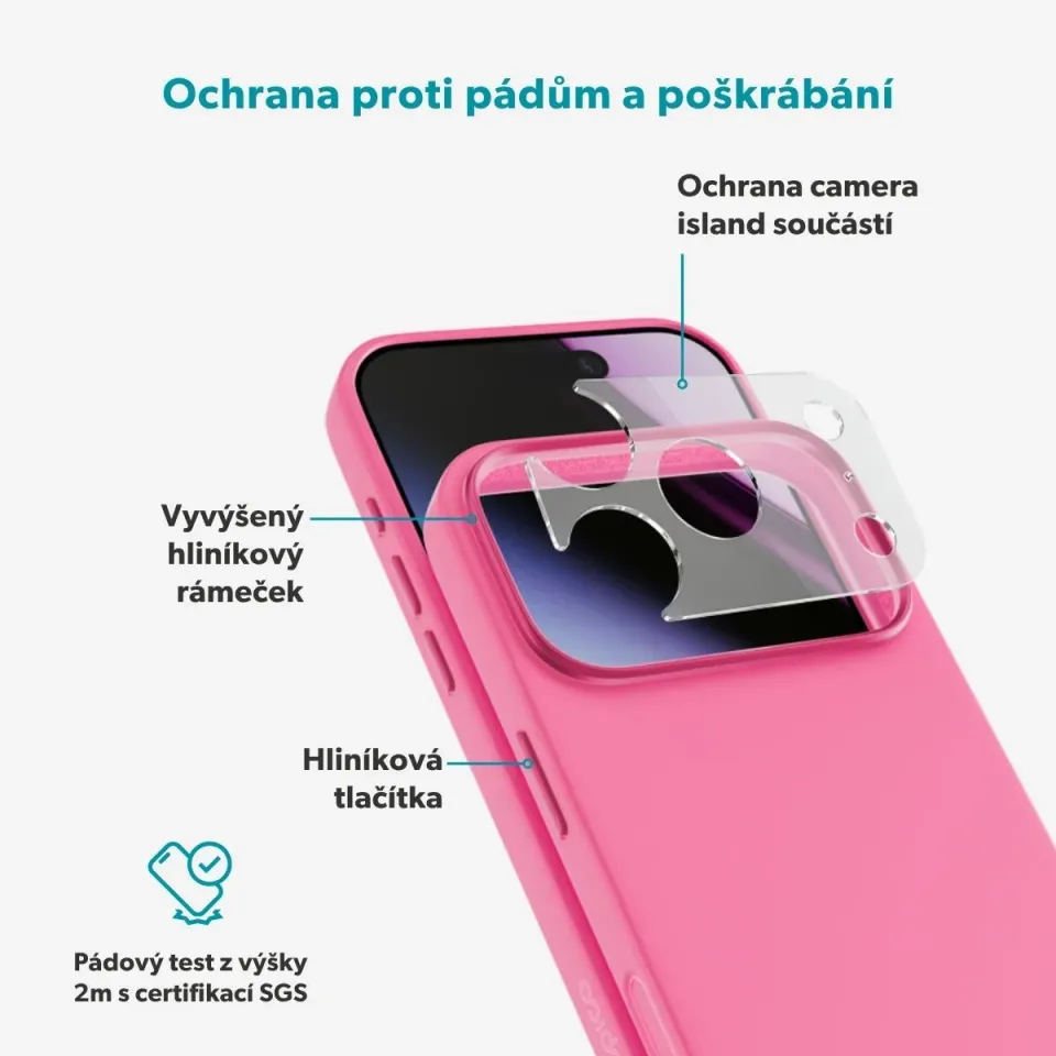 Epico Silicone Mag+ Case iPhone 17 Pro/18 Pro růžová