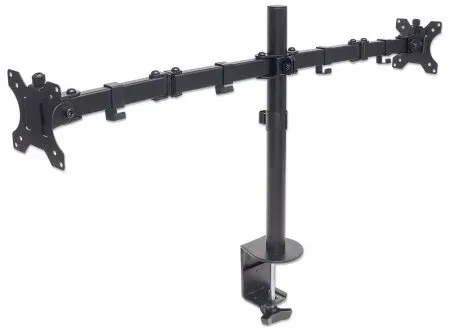 MANHATTAN stolní držák pro 2xLCD, 13" až 32", černý