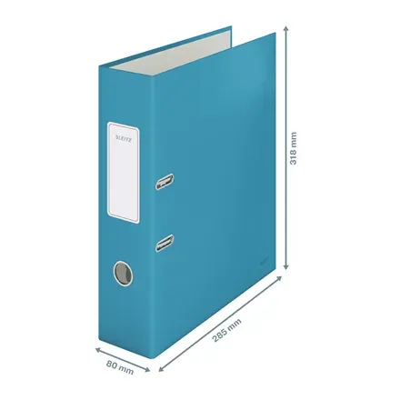 LEITZ Pákový pořadač 180° Cosy hebký A4 80 mm klidná modrá