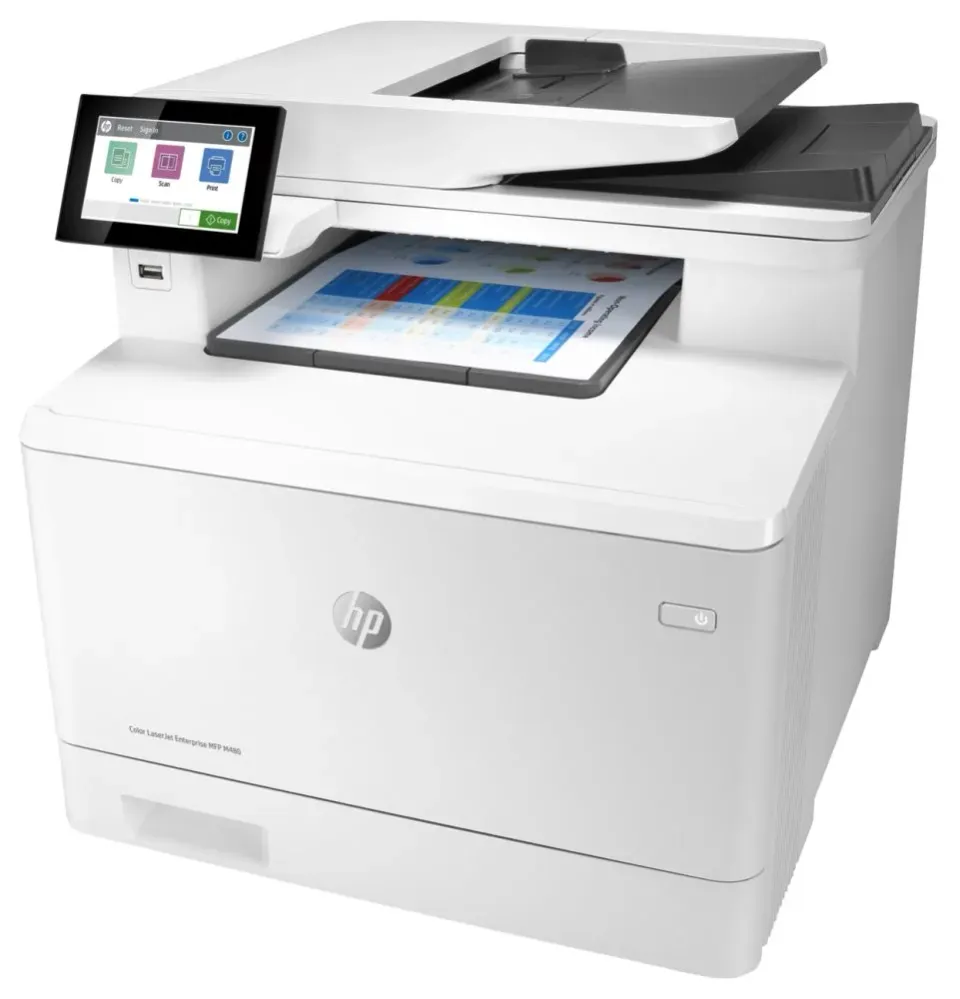 HP Color LaserJet Enterprise MFP M480f – barevná laserová multifunkce A4 4 v 1 s faxem, 27 str./min, duplex, oboustranný sken, Gigabit Ethernet