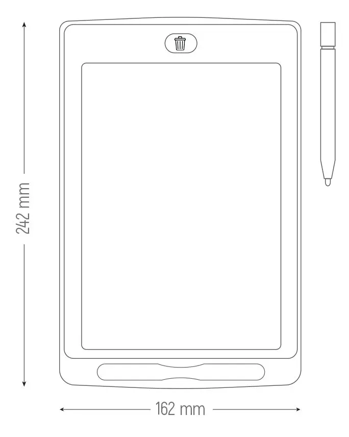 COLORWAY dětský kreslící tablet CW-WT10C/ 10"/ Modrý