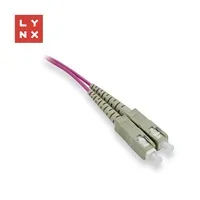 LYNX duplexní patch kabel MM, OM4, SC/SC, 50/125µm, 1m