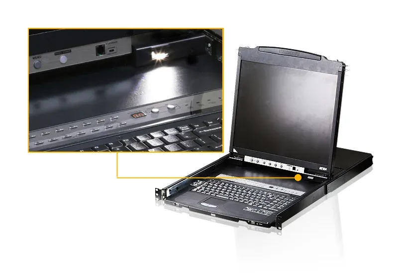 ATEN KVM console CL-5816MA 16PC KVM 19"LCD