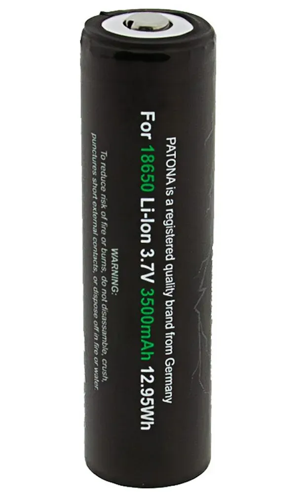 PATONA nabíjecí baterie 18650 Li-lon 3500mAh PREMIUM 3,7V vyvýšený plus pól