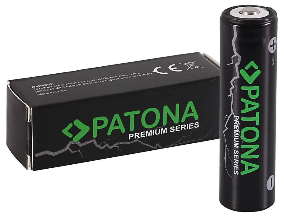 PATONA nabíjecí baterie 18650 Li-lon 3500mAh PREMIUM 3,7V vyvýšený plus pól
