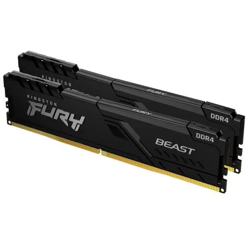 Kingston FURY Beast 16GB (2×8GB) DDR4 3200MHz CL16 Black
