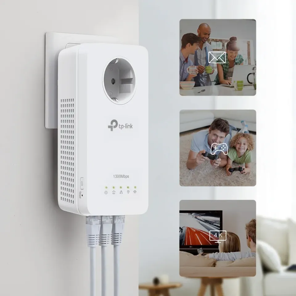 TP-Link TL-WPA8631PKIT - AV1300 Powerline AC1200 Wi-Fi Kit, 1x GLAN - OneMesh