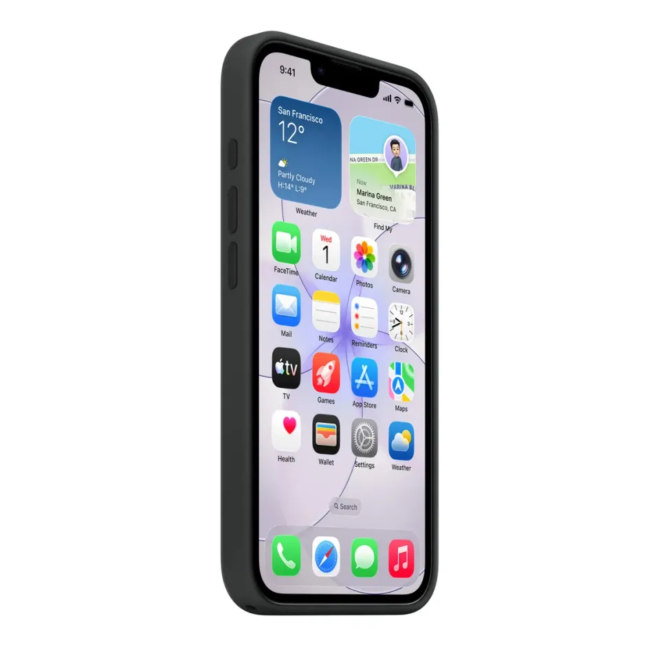 iPhone 17e Silicone Case with MS – Black / SK