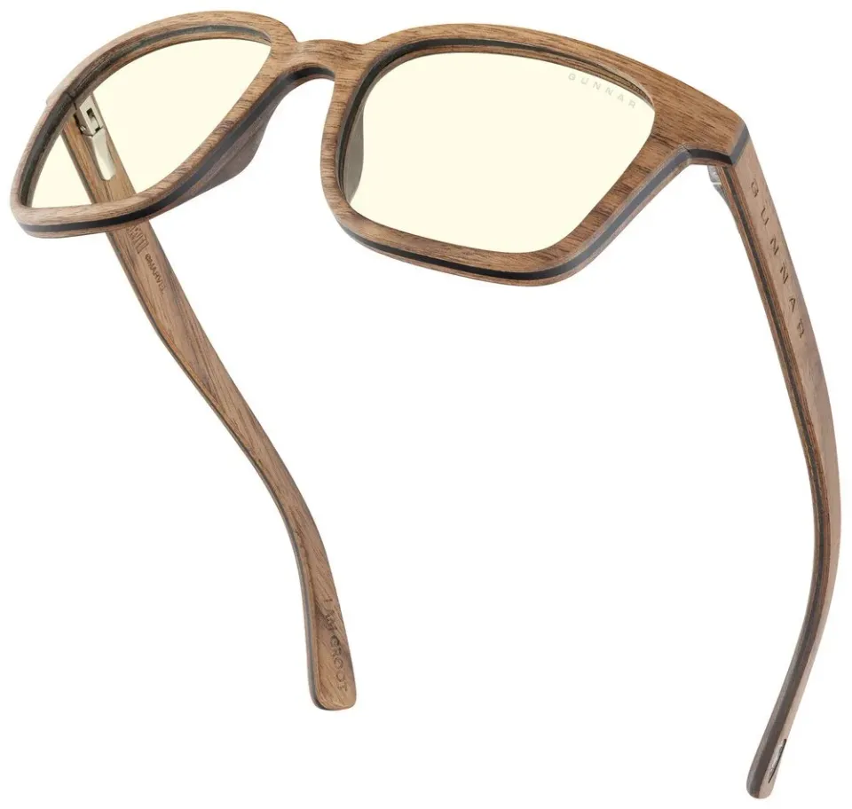 GUNNAR kancelářske/herní brýle GROOT WALNUT * čírá skla * BLF 35 * GUNNAR focus