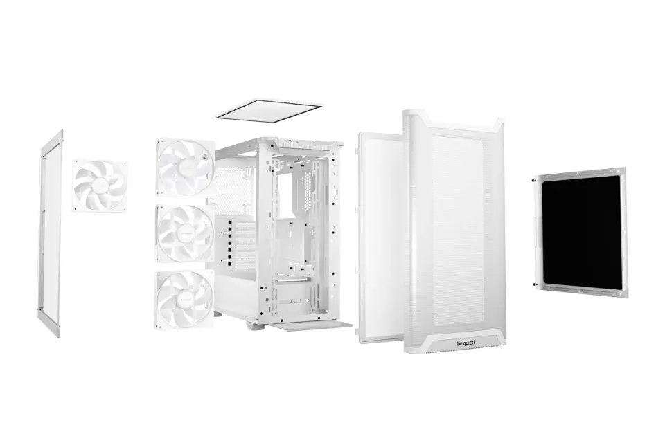 Be quiet! skříň PURE BASE 501LX / ATX / 4xARGB fan / USB-C / 2xUSB 3.2 / temperované sklo / bílá