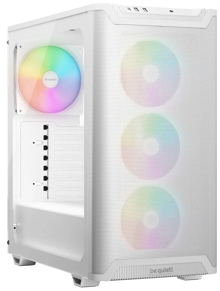 Be quiet! skříň PURE BASE 501LX / ATX / 4xARGB fan / USB-C / 2xUSB 3.2 / temperované sklo / bílá