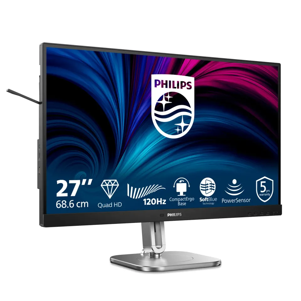 Philips LCD 27B2N4500 27" IPS/2560x1440@120Hz/4ms/350cd/2xHDMI/DP/4xUSB/Repro/Pi