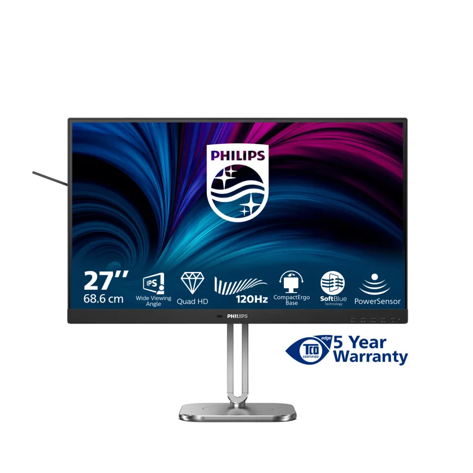 Philips LCD 27B2N4500 27" IPS/2560x1440@120Hz/4ms/350cd/2xHDMI/DP/4xUSB/Repro/Pi