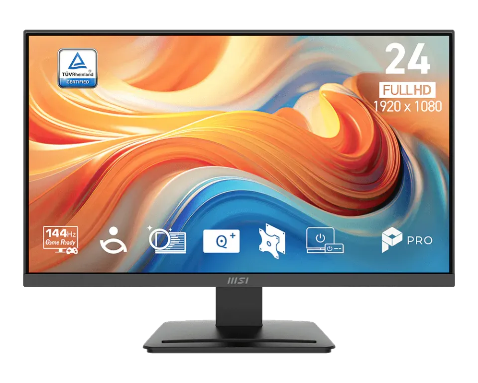 MSI monitor PRO MP241 E14V 23,8" VA/FHD/144Hz/1ms/HDMI/DP/černá