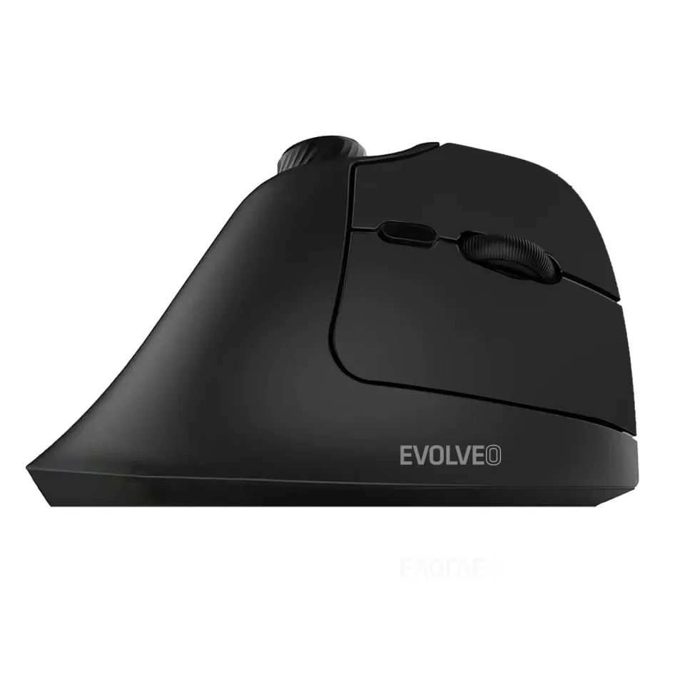 EVOLVEO TwinVerti, bezdrátová vertikální ergonomická myš, podsvícená,tichá, 2.4G