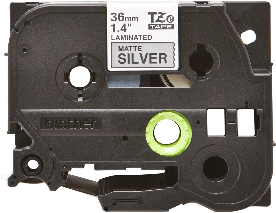 Brother - TZe-M961, stříbrná matná/černá (36mm, laminované)