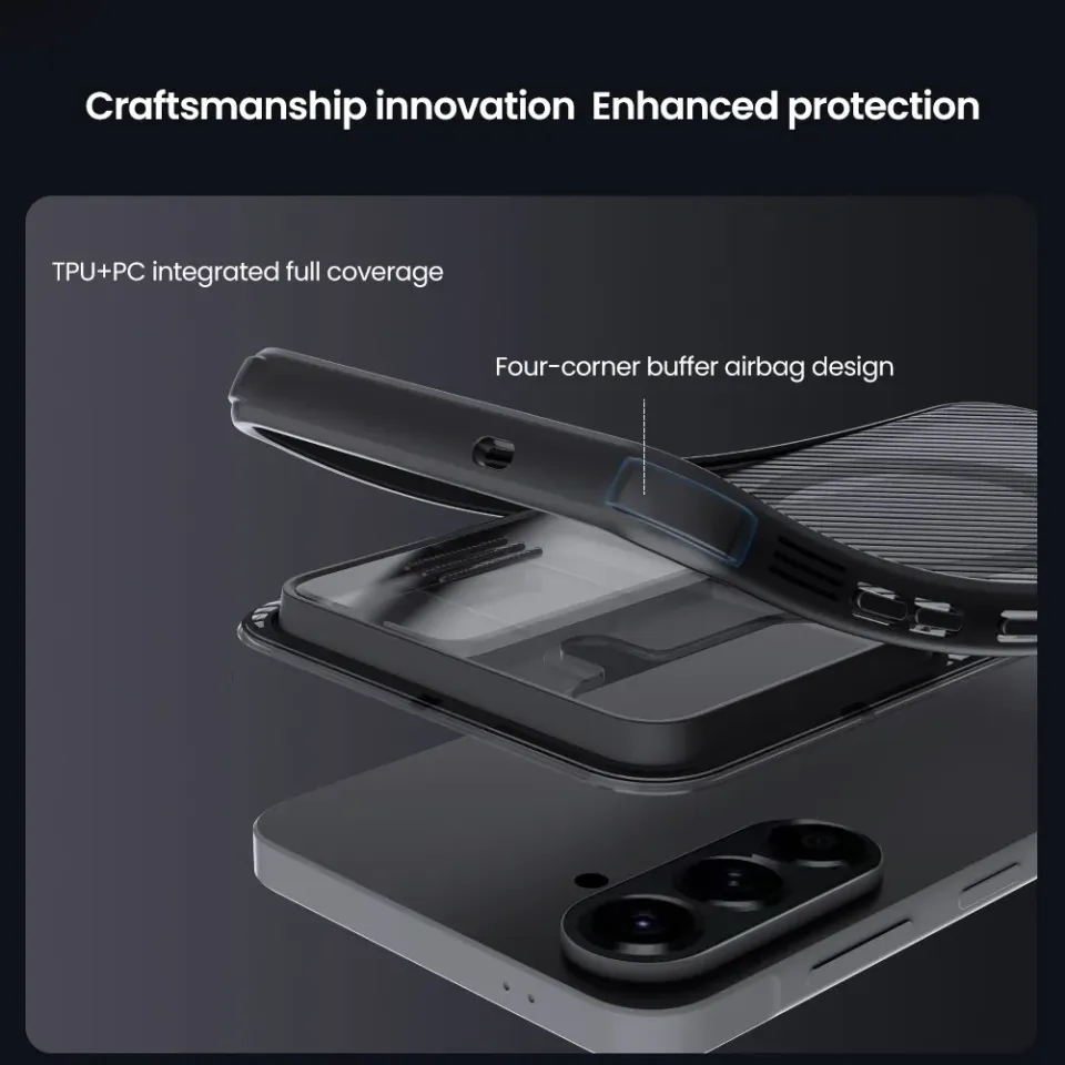 Nillkin CamShield PRO Magnetic Zadní Kryt pro Samsung Galaxy A57 Transparent Black
