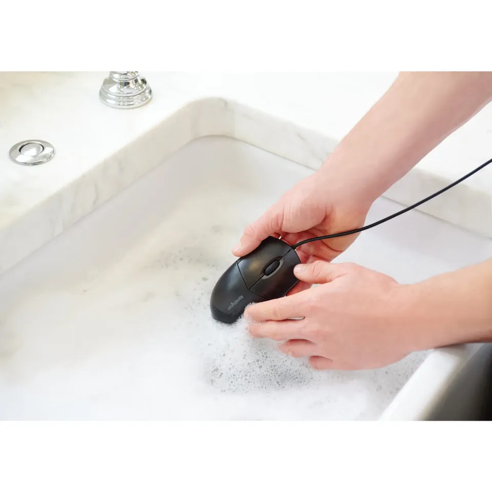 Kensington omyvatelná USB myš Pro Fit® Wired Washable Mouse - černá