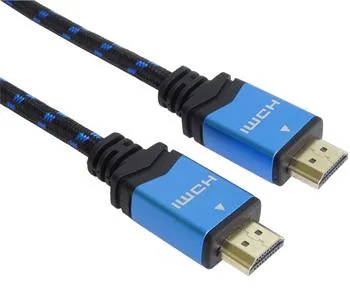 PremiumCord Ultra HDTV 4K@60Hz kabel HDMI 2.0b kovové+zlacené konektory 2m bavln
