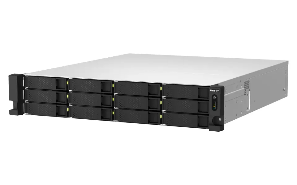 QNAP TS-h1887XU-RP-E2334-16G (Xeon 4,8GHz, ZFS, 16GB ECC RAM, 12x 3,5" + 6x2,5", 2x 2,5GbE, 2x10GbE)