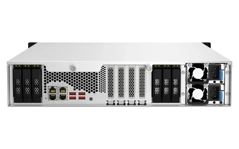 QNAP TS-h1887XU-RP-E2334-16G (Xeon 4,8GHz, ZFS, 16GB ECC RAM, 12x 3,5" + 6x2,5", 2x 2,5GbE, 2x10GbE)