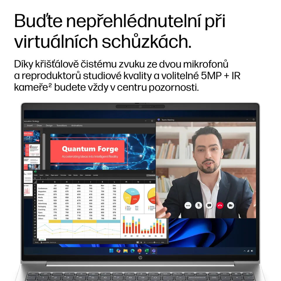 HP NTB ProBook 4 G2a 16" R3-210 WUXGA 300FHD,16GB LPDDR, 512GB, WiFi6E, BT, backlit keyb,bez adapteru, Win11Pro,3y PUR