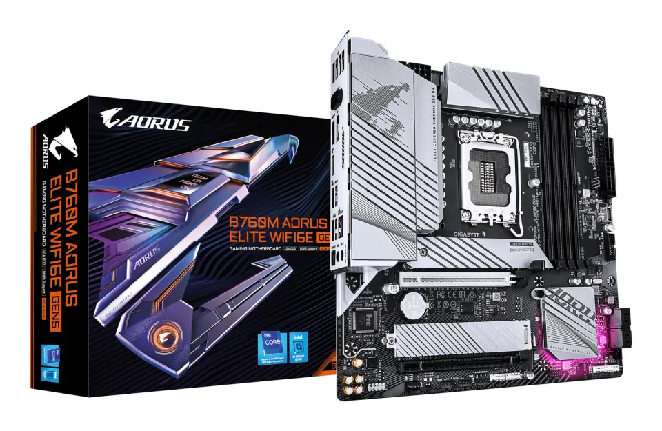 GIGABYTE MB Sc LGA1700 B760M AORUS ELITE WIFI6E GEN5, Intel B760, 4xDDR5, 1xDP, 1xHDMI, mATX