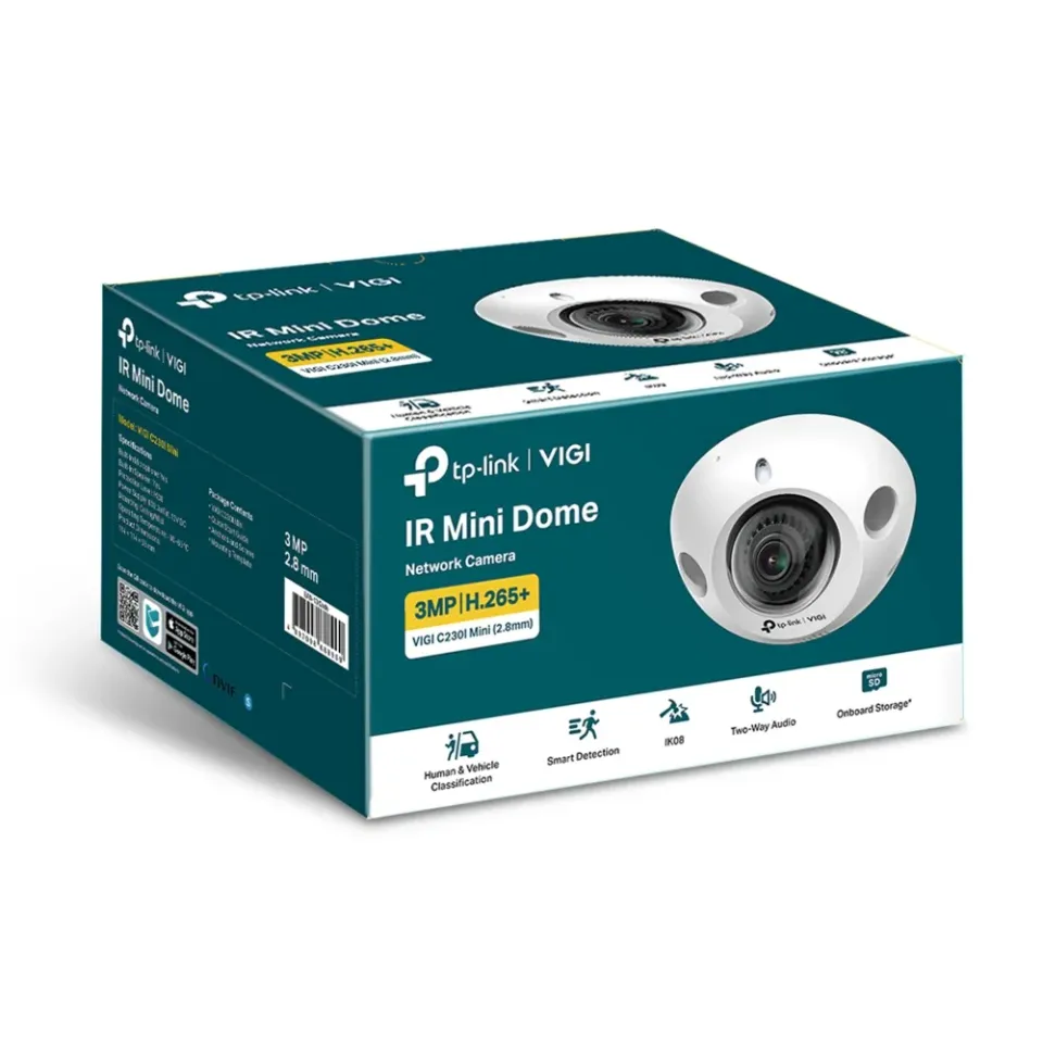 TP-Link VIGI C230I Mini(2.8mm) mini dome kamera, 3MP, 2.8mm
