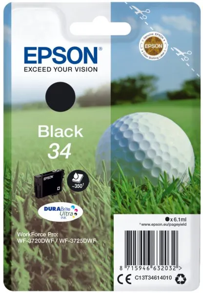 EPSON cartridge T3461 black (golfový míček)