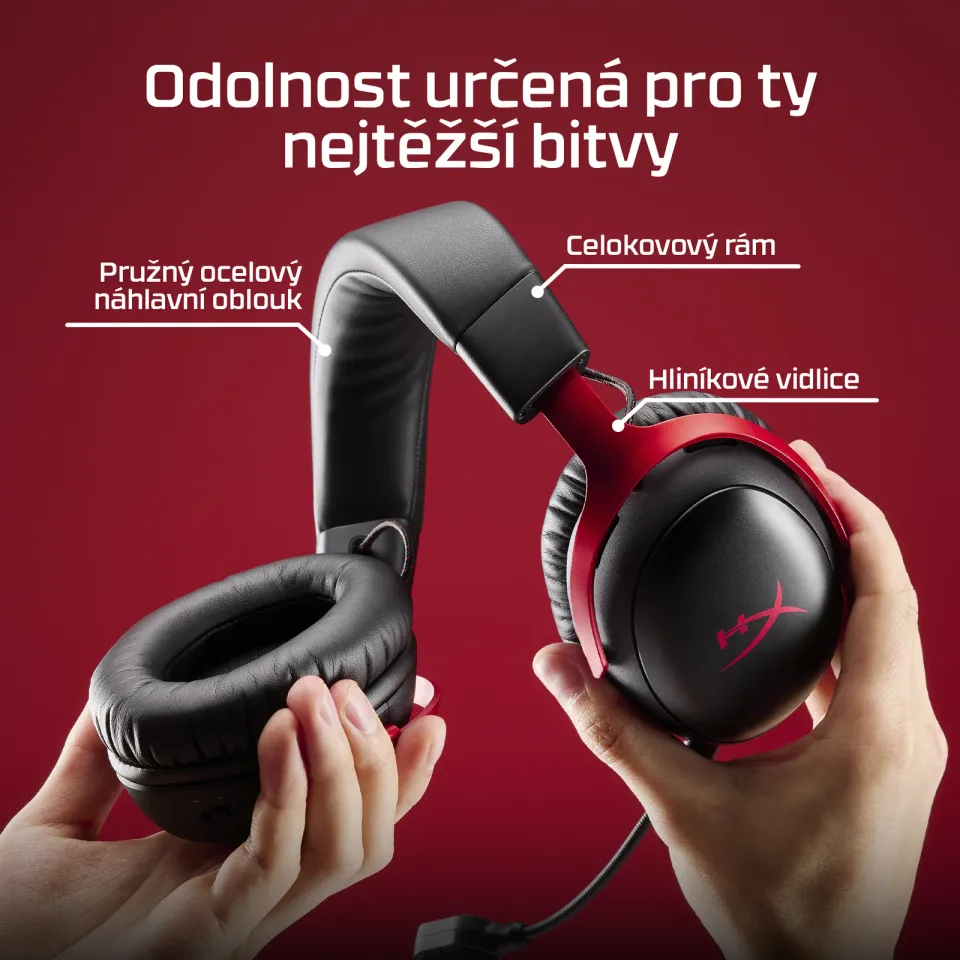 HyperX Cloud III S Wireless Black-Red Gaming Headset