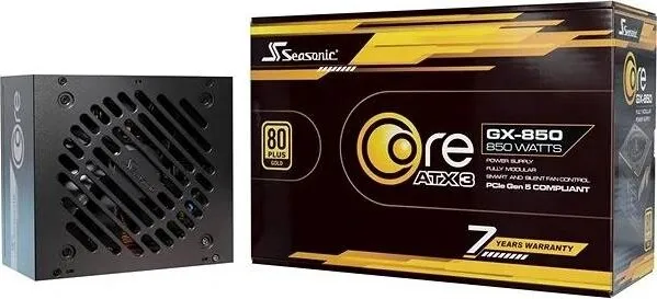 SEASONIC zdroj 850W Core GX-850, ATX 3.1, 80+ Gold