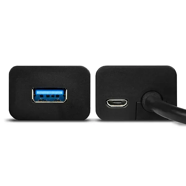 AXAGON HUE-S2BL, 4x USB3.0 CHARGING hub 1.2m kabel, micro USB nap. konektor
