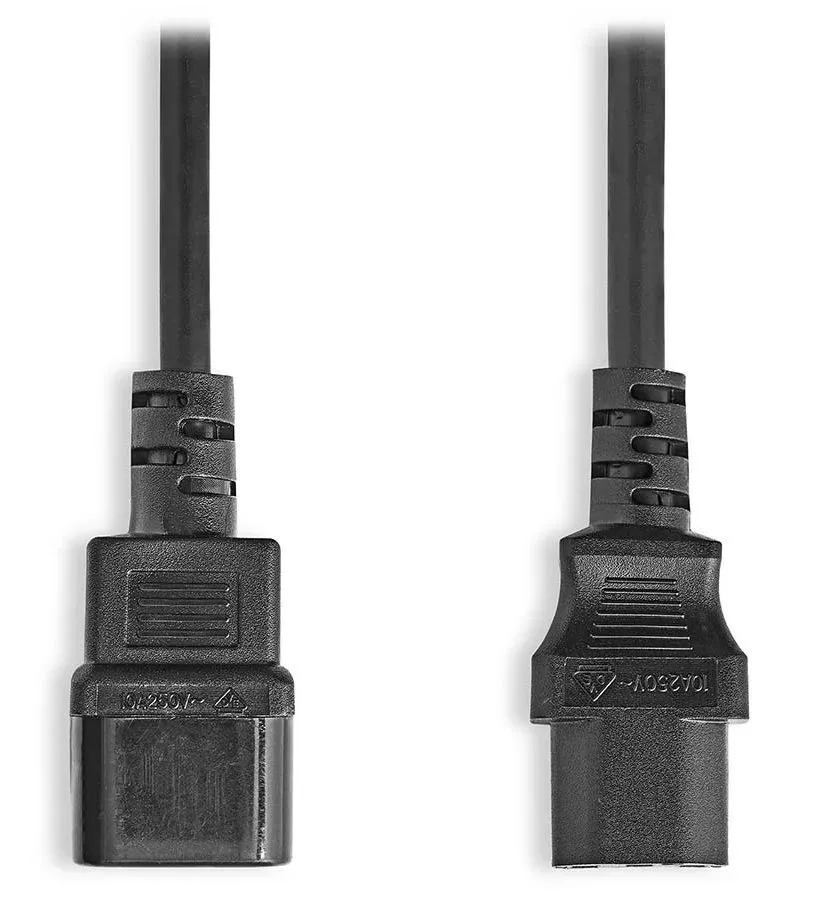 Nedis CEGL10500BK20 - Napájecí kabel | IEC-320-C14 Zásuvka – IEC-320-C13 Zásuvka