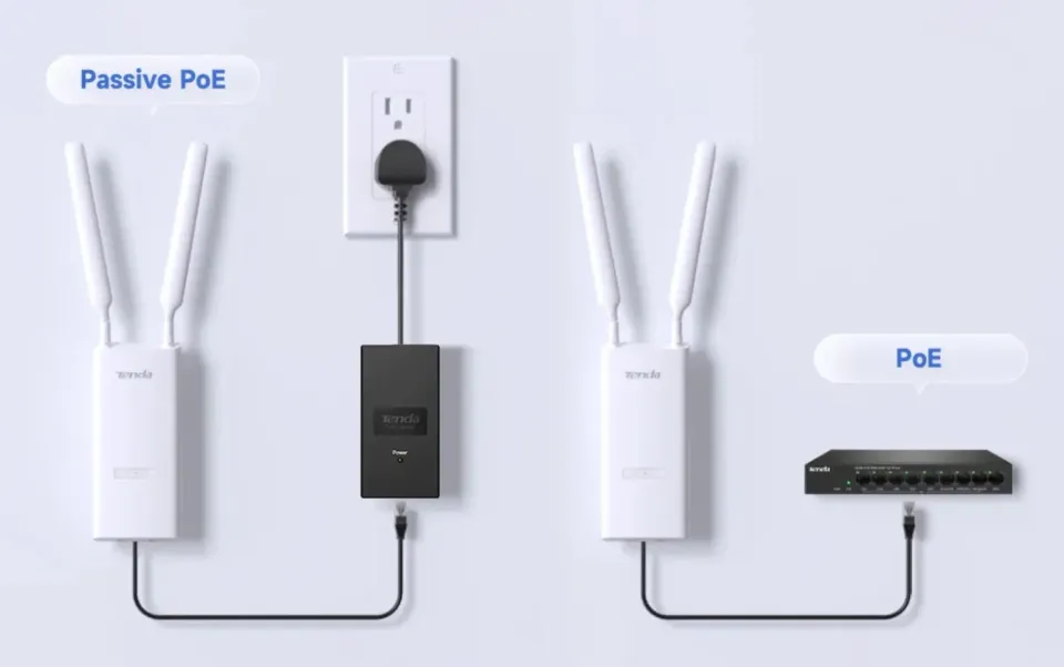 Tenda OAP1200 Outdoor WiFi AP AC1200, Gigabit LAN, IP65, VLAN, 802.11k/v/r, aktivní i pasivní PoE