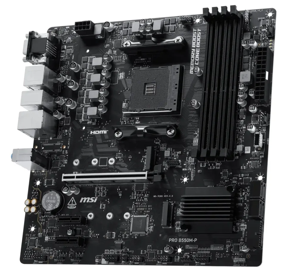 MSI MB Sc AM4 PRO B550M-P, AMD B550, 4xDDR4, 1xVGA, 1xHDMI, 1xDP, mATX